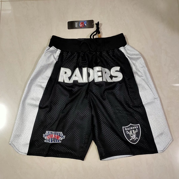 Men NFL 2021 Oakland Raiders Black Shorts->dallas mavericks->NBA Jersey